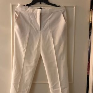 BCBG off white crepe slacks NWT size 6